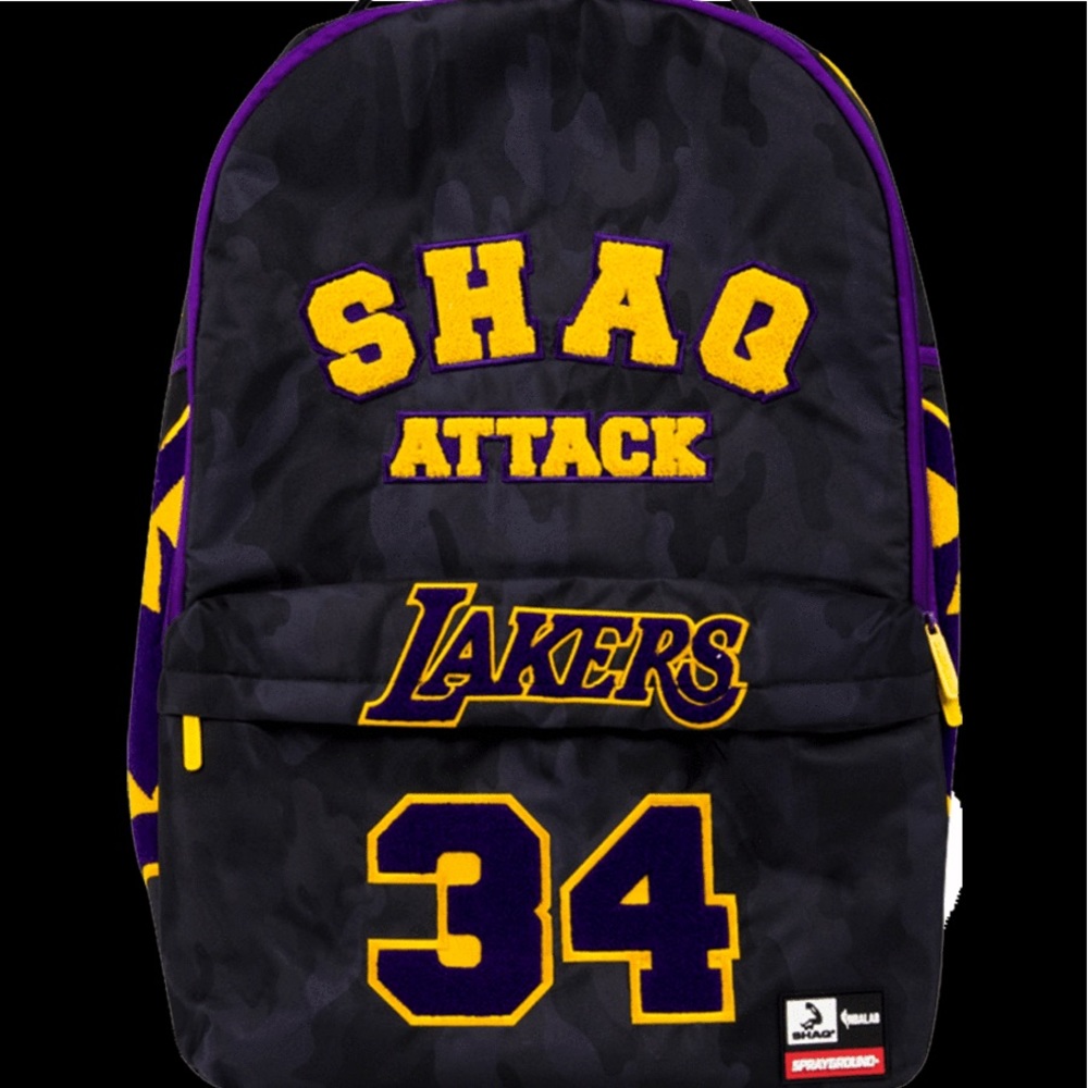 Shaq Attack Lakers Backpack by Sprayground - Rare